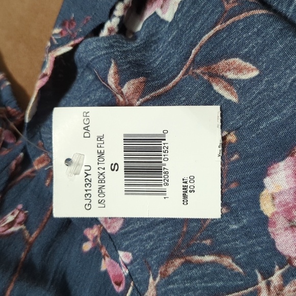 Gypsies & Moondust Women's Long Sleeve Keyhole Back Blouse Size Medium - New - Picture 8 of 8